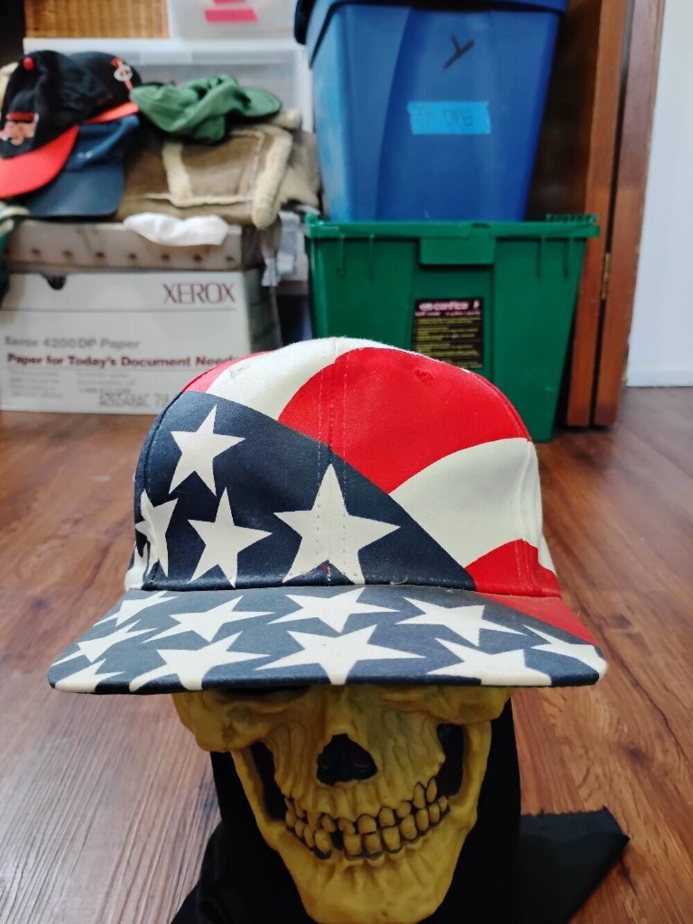 Vintage United States USA Flag AOP Snap Hat Cap
